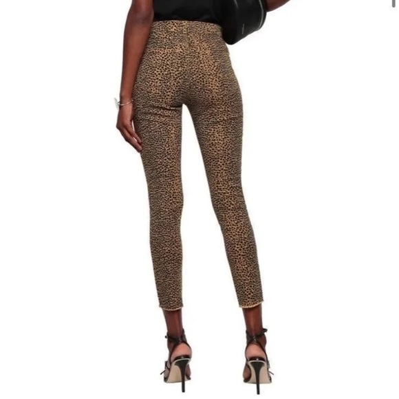 Current/Elliott leopard print mid rise skinny jeans - Picture 2 of 6